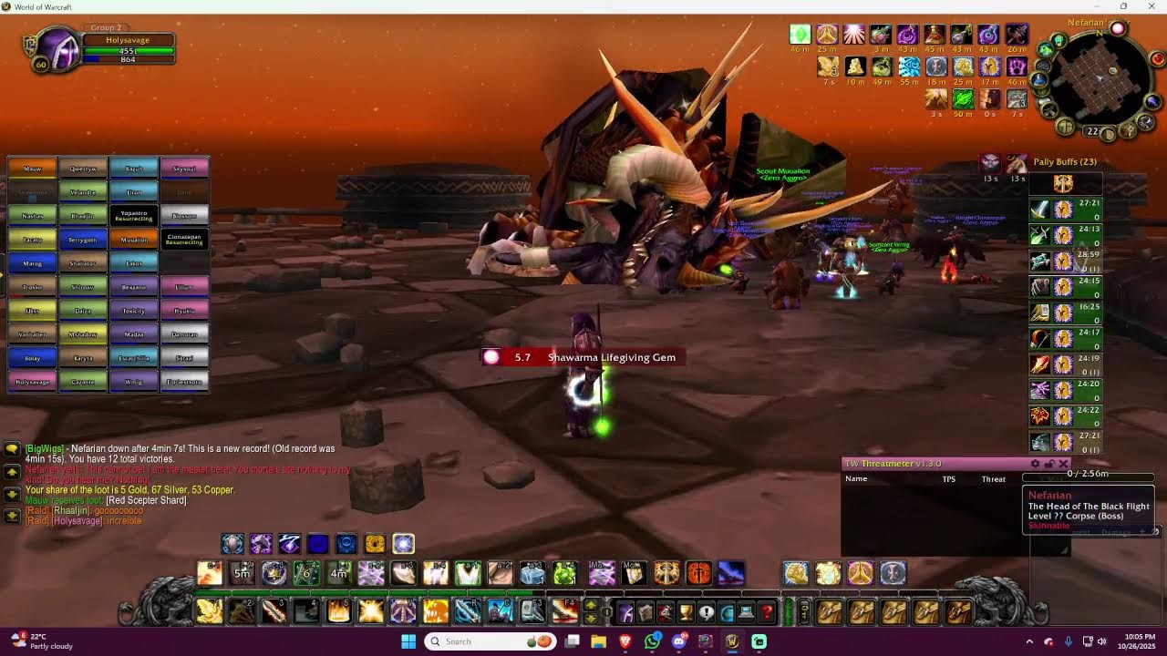 Turtle WoW - Holysavage Paladin Retri SP - Blackwing Lair