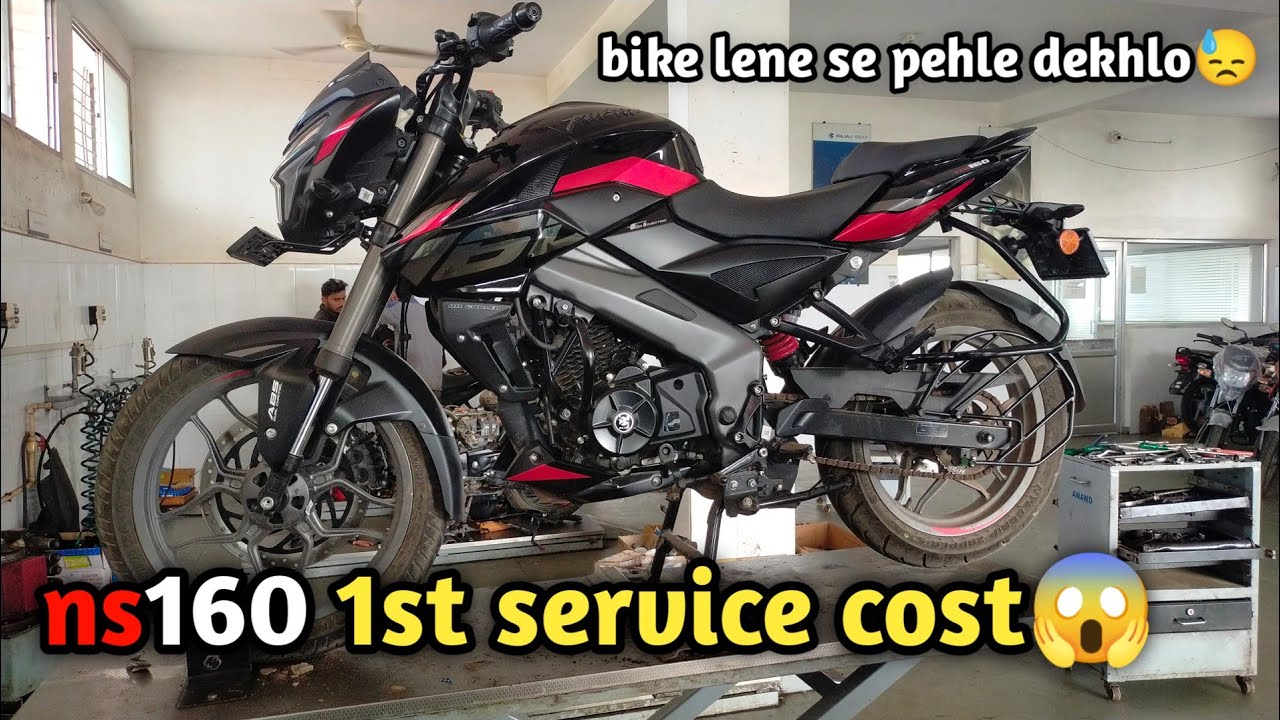PULSAR NS 160 1st SERVICING COST😱 || Ns 160 1st  Servicing || Ns160 Bs7 New Model 2025 1st servicing