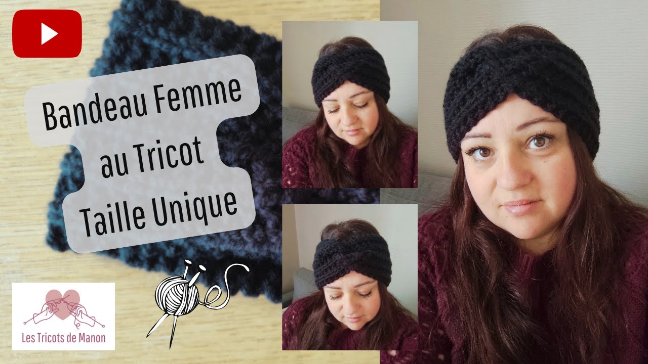 Bandeau Femme au Tricot  - Taille unique