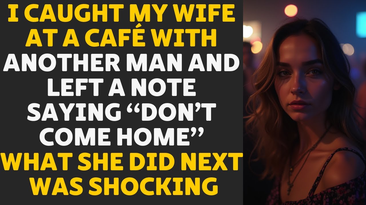I walked into a café and found her with another man — her next move stunned me completely