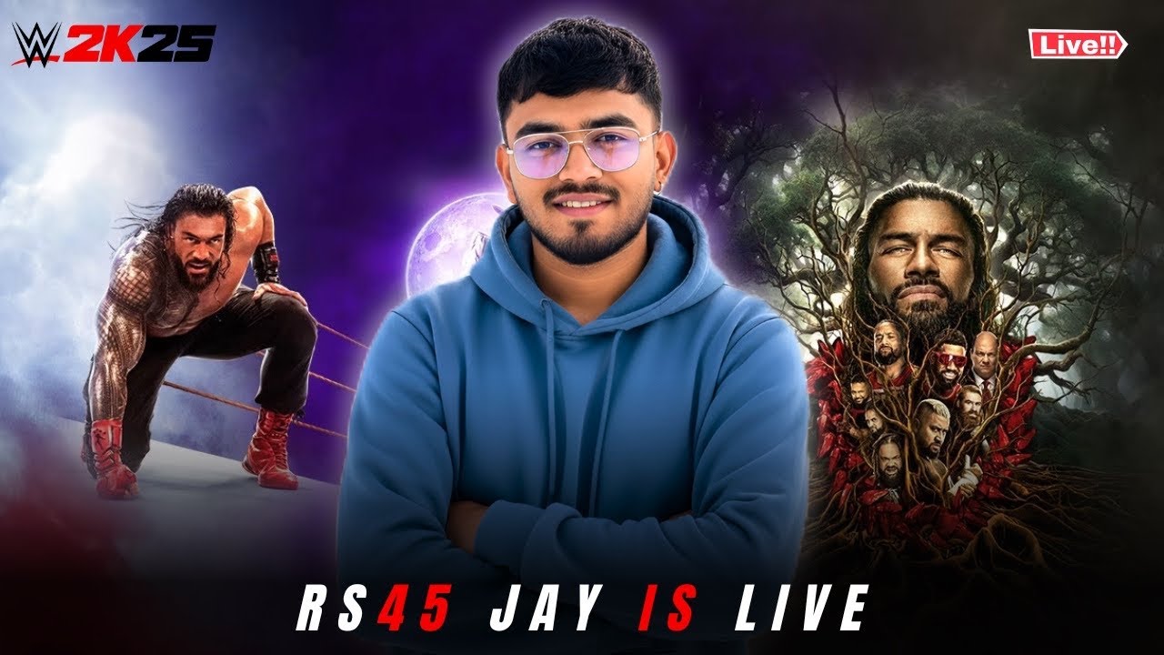 🔴WWE 2K25 is finally here ! MISSION 4K #rs45jay #agri #wwe2k25 #verticallive #royalrumble