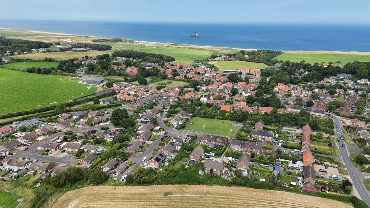 Weybourne (North Norfolk) from above - 2 Aug 2024