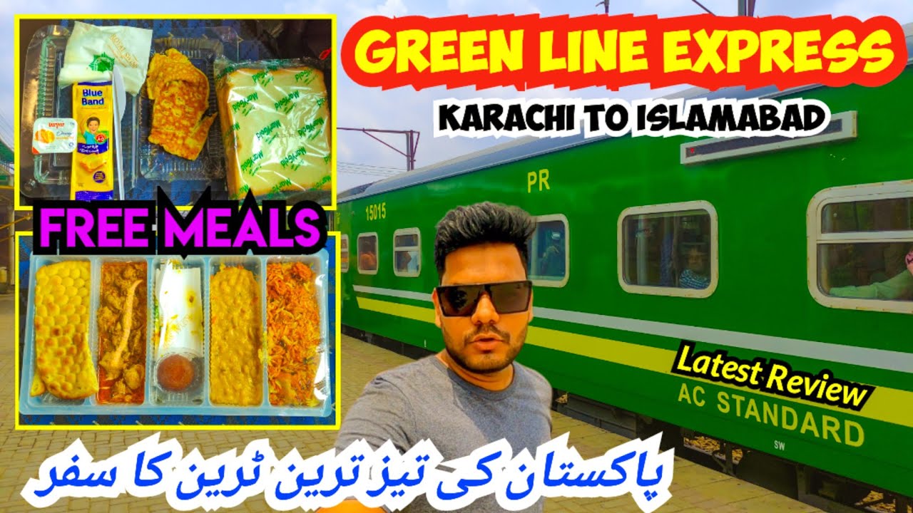 Green Line Express Premium Train Review | Fastest Travel in AC Standard from Karachi to Lahore