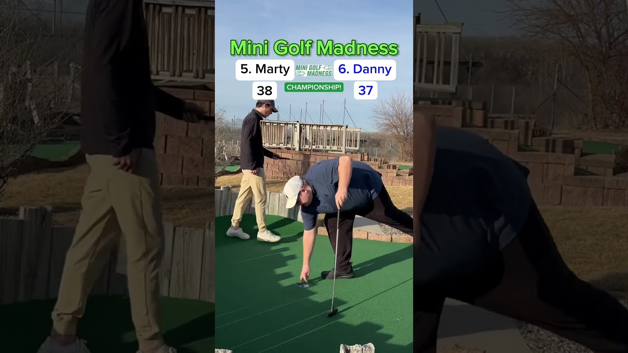 CHAMPIONSHIP MATCH (Holes 17-18) Mini Golf Madness , Marty vs Danny #minigolf #golf #viral