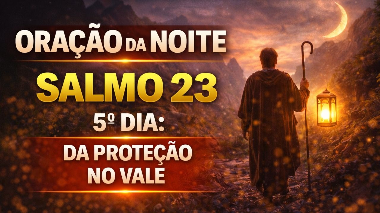 ORAÇÃO DA NOITE, SALMOS 23 PROTEÇÃO NO VALE