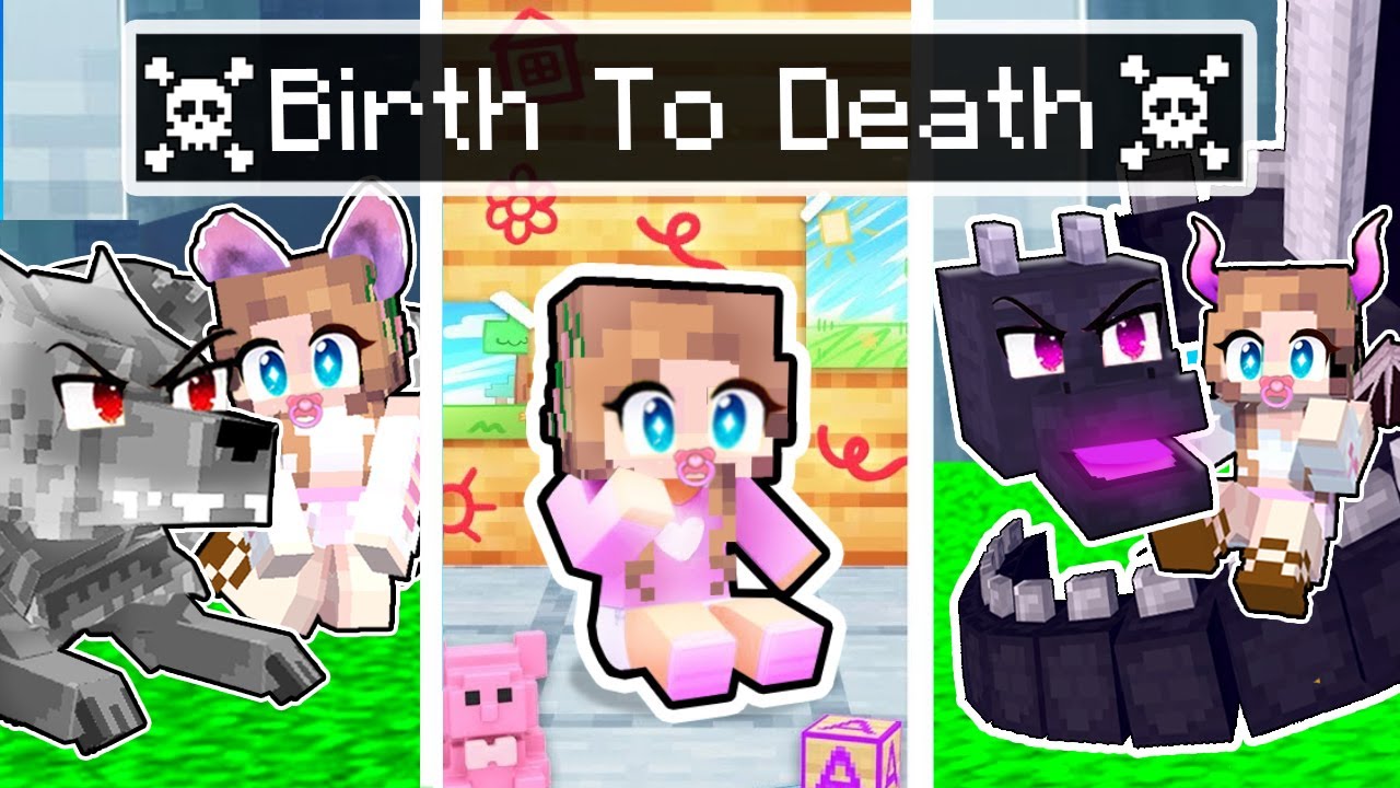 Best of Minecraft BIRTH TO DEATH - Dragons, Wolves and Moira!
