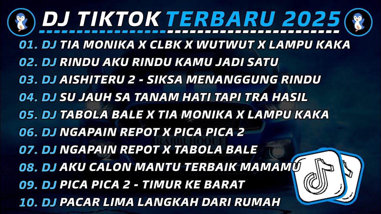 DJ TIKTOK TERBARU 2025 🎧 DJ TIA MONIKA X CLBK X WUTWUT X LAMPU KAKA 🎵 DJ RINDU AKU RINDU KAMU VIRAL