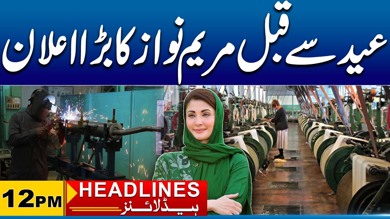 Big Initiative by Punjab CM Maryam Nawaz to Promote Small Industries | 12pm Headlines |9 Mar City 41