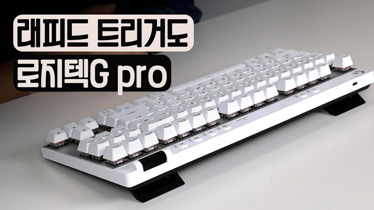 래피드 트리거도 역시 로지텍 | 믿고 쓰는 키보드 G pro X TLK RAPID | 사부작사부작 75편
