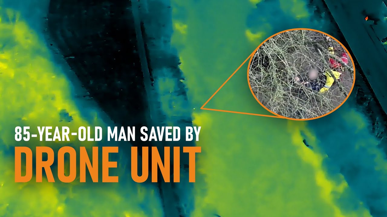 Drone Unit's quick response saves 85-year-old mans life