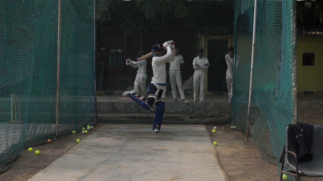 Under 19 India🇮🇳player Yash Dhull batting practice in Airliner cricket academy