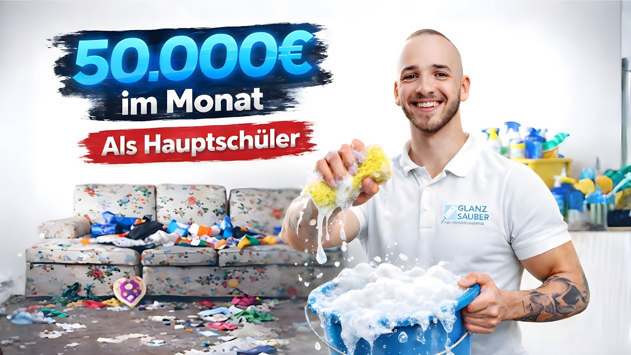 Eigene Reinigungsfirma mit 21 gegr&uuml;ndet (50&euro; Startkapital)
