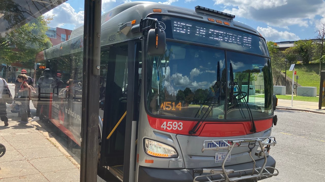 WMATA Metrobus 2021 New Flyer XD40 4593 On Route 54 Ride
