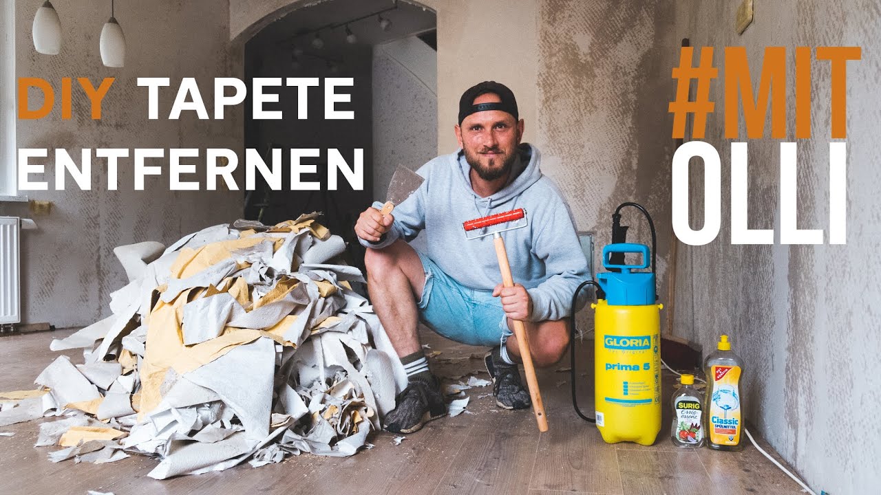 Alte Tapete entfernen und restlos ablösen | Mit Olli im Haus renovieren
