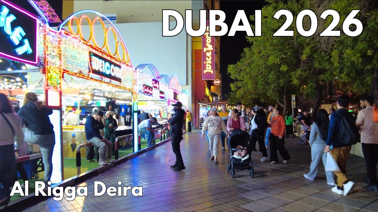 [4K] Dubai Night Walk Al Rigga Deira Dubai, Walking Tour