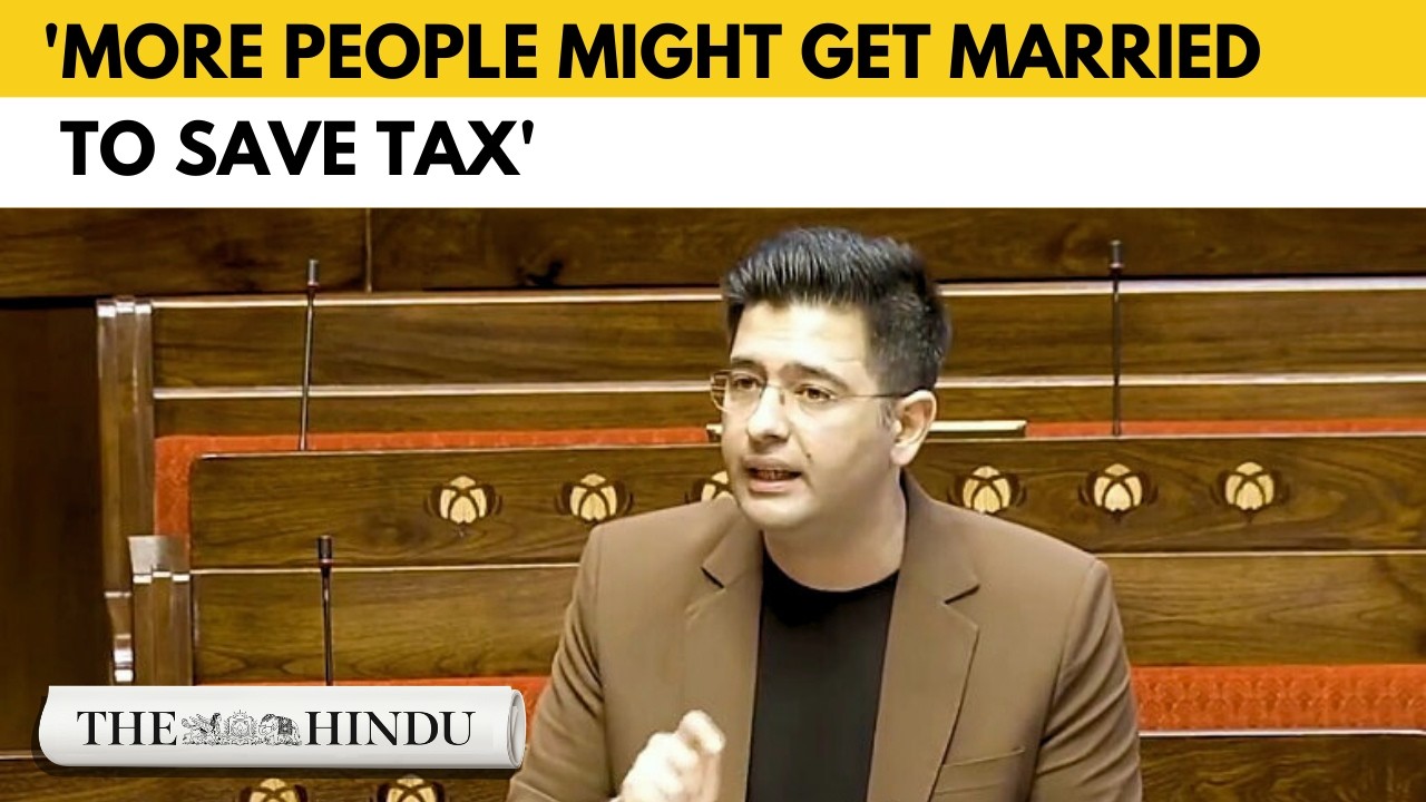 Raghav Chadha bats for married couples to file income tax returns jointly