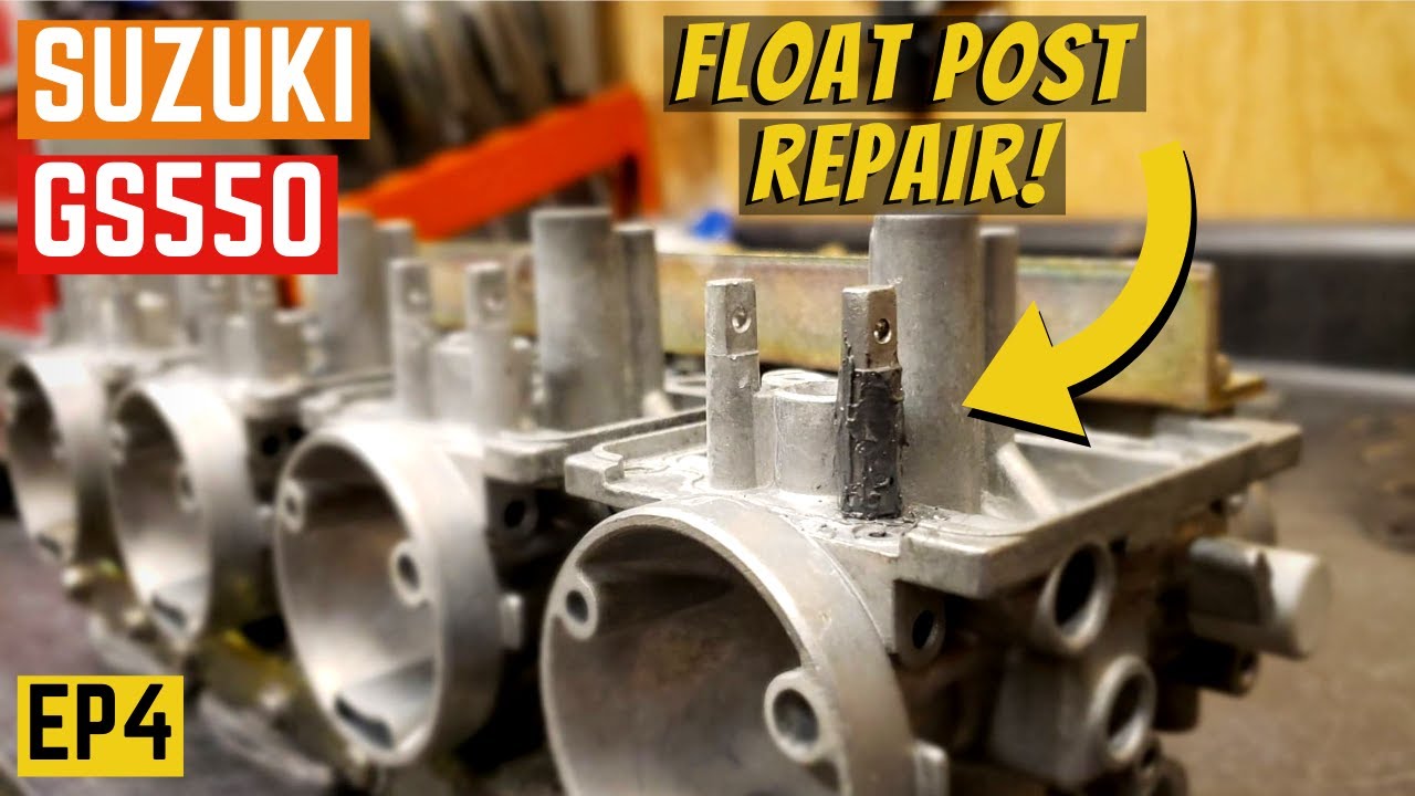 Carburetor Float Post Repair - Suzuki GS550 EP4