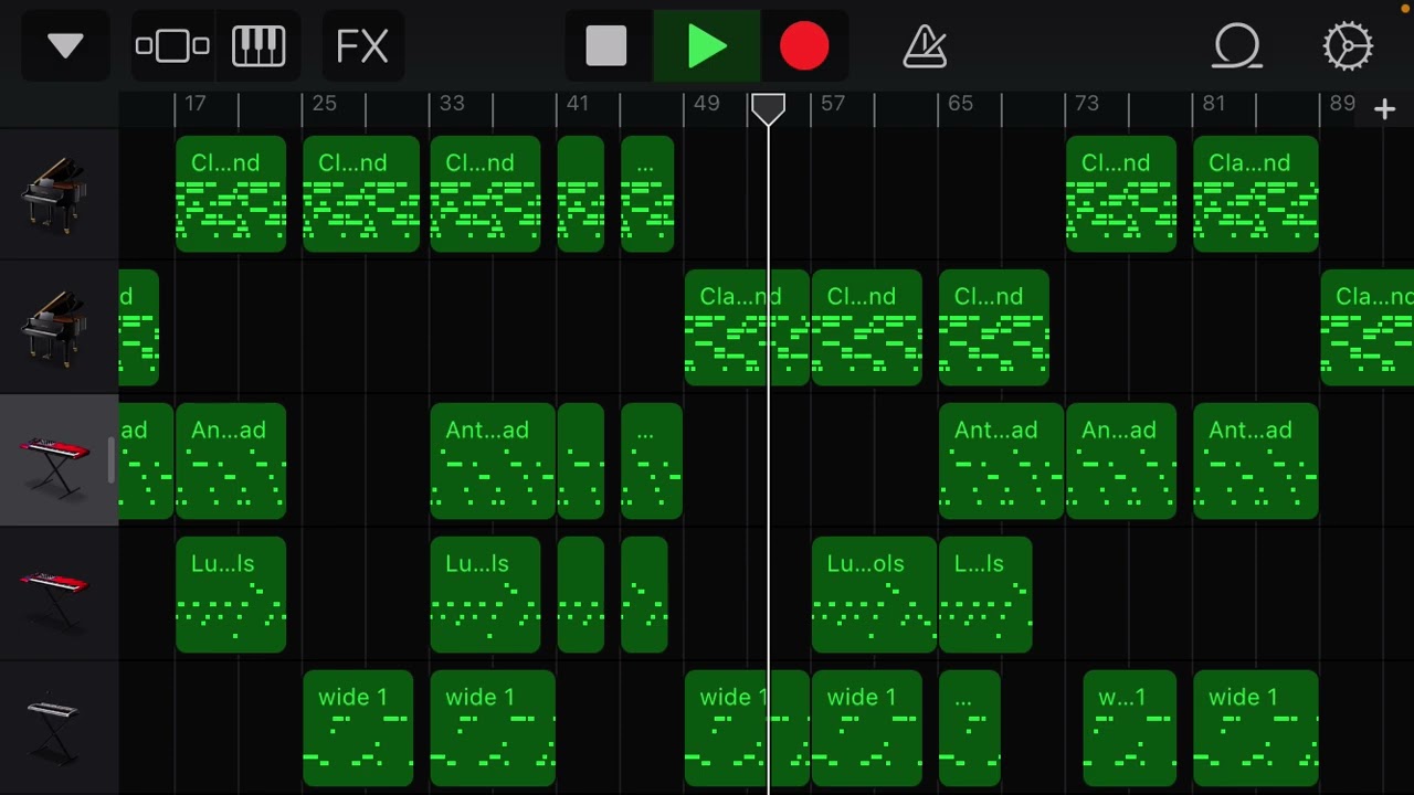 I made a Hype Melodic Piano Trap type beat in GarageBand (IOS)