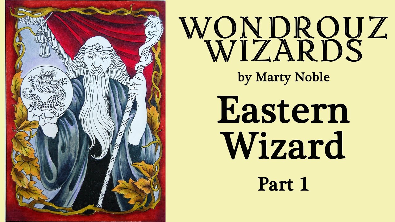 Eastern Wizard. Part 1 #Coloring in 'Wondrous Wizards' #adultcoloring #раскрашиваю #pencils