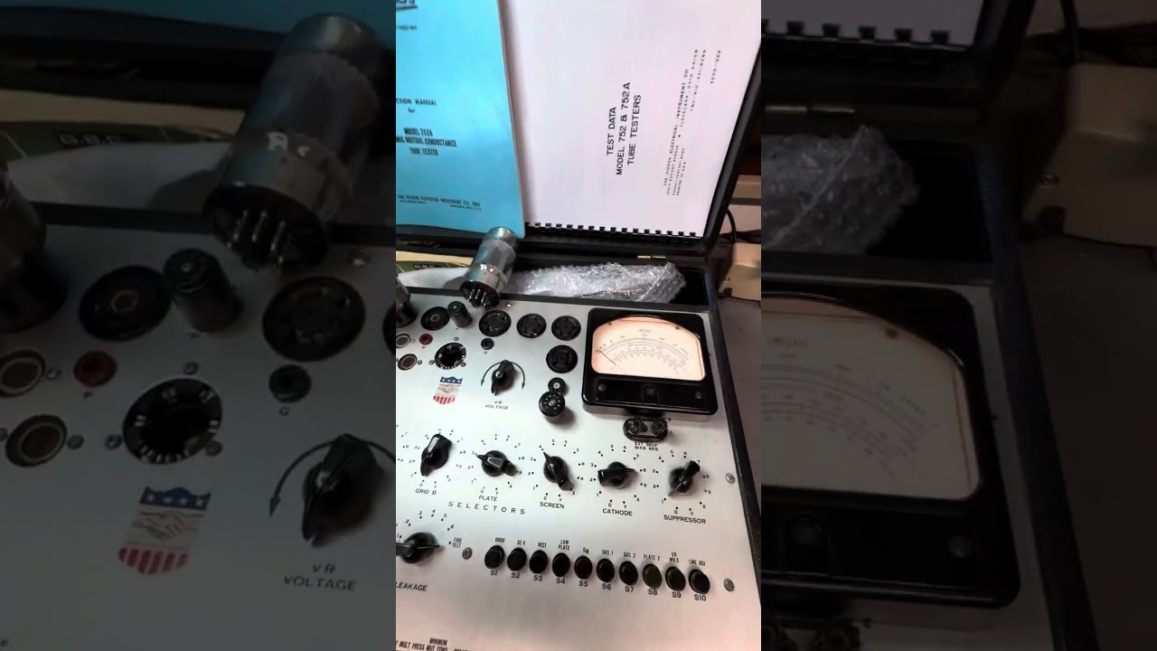 Hickok 752 Tube Tester breve spiegazione del suo funzionamento