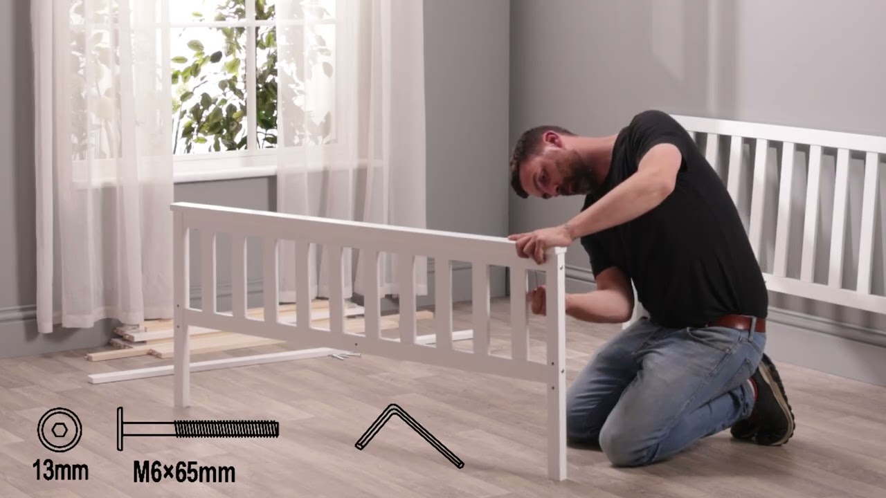 Aspire Atlantic Solid Wood Bed Frame Assembly