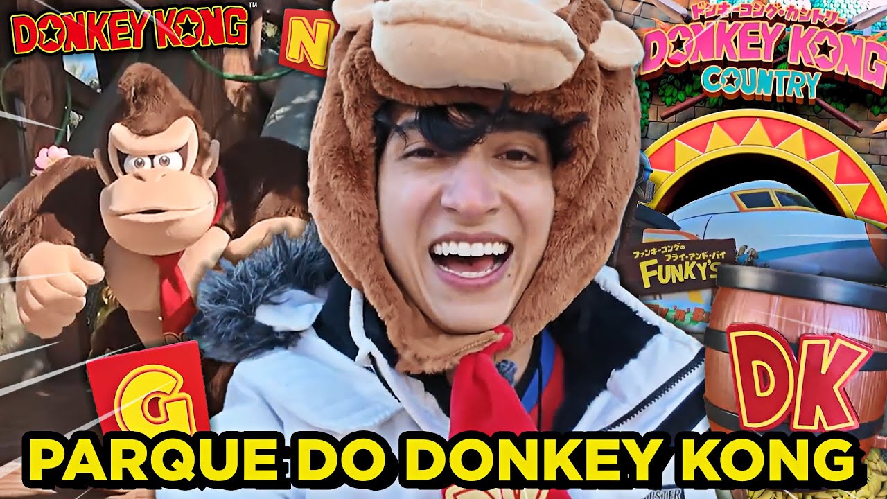 REALIZEI UM SONHO 😭🙏🏼! Conheça comigo o Donkey Kong Country no Parque Super Nintendo World no Japão