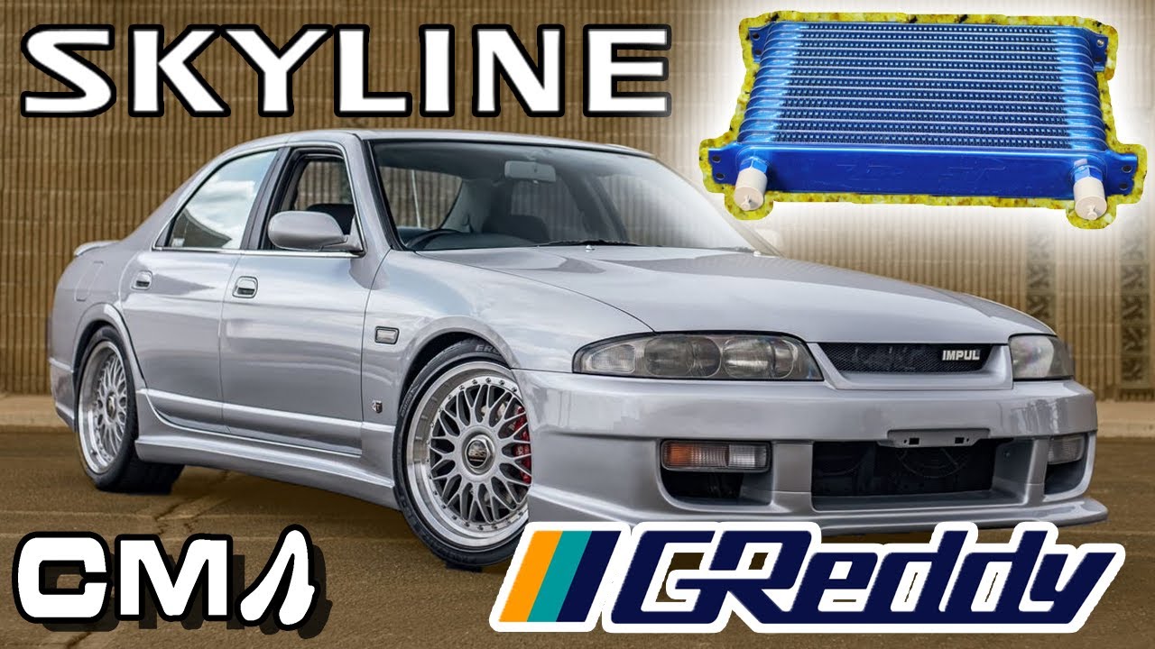 Skyline Greddy Oil Cooler Relocation Install