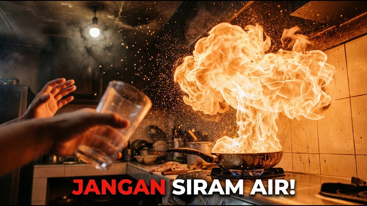 Kenapa Menyiram Air ke Wajan Terbakar Bikin RUMAH MELEDAK?