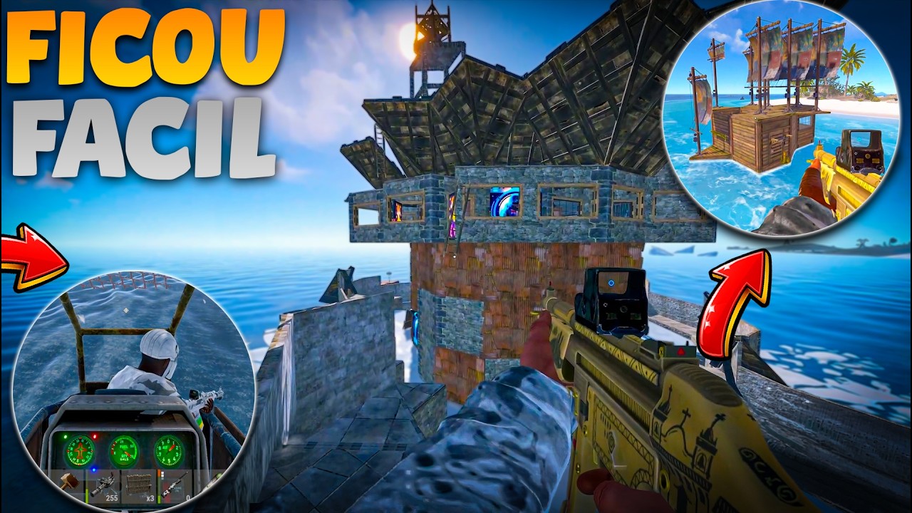 Viramos os DONOS do Servidor – Terra, Mar e Céu! | Rust 🔥