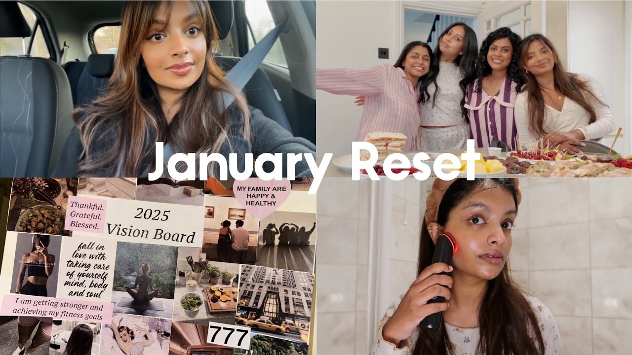First week of January 2025: Healthy habits, making vision board, skincare routine