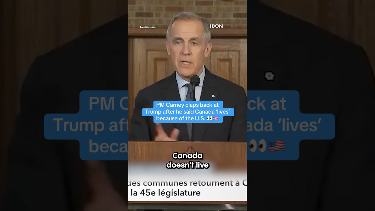 PM Carney claps back at Trump after he said Canada &lsquo;lives&rsquo; because of the U.S. 👀