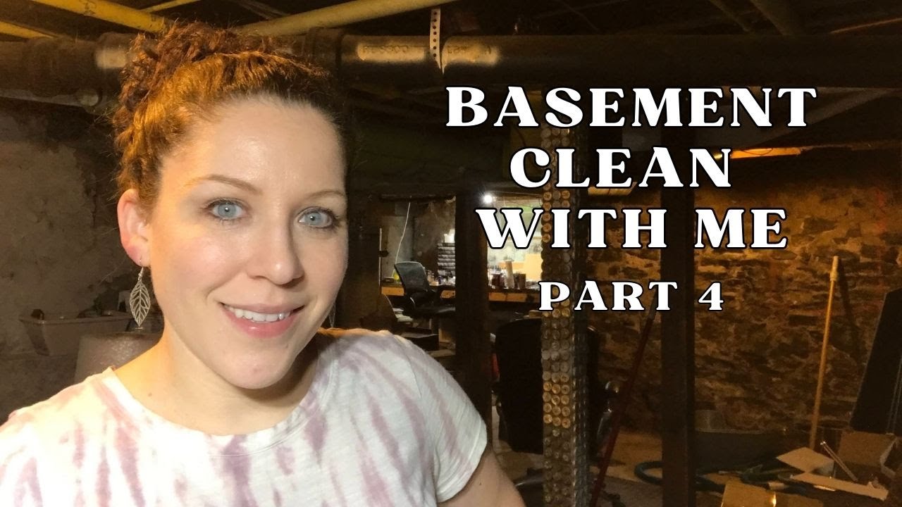 Basement Cleanout Part 4 - Garbage, Scrubbing and Spiders - Clean with me