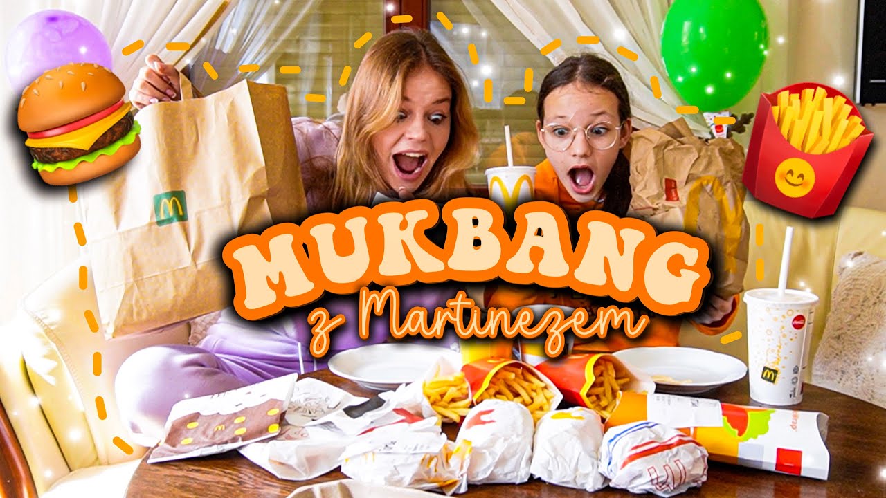 MUKBANG Z MŁODSZĄ SIOSTRĄ! Jemy i gadamy 🍔🍟