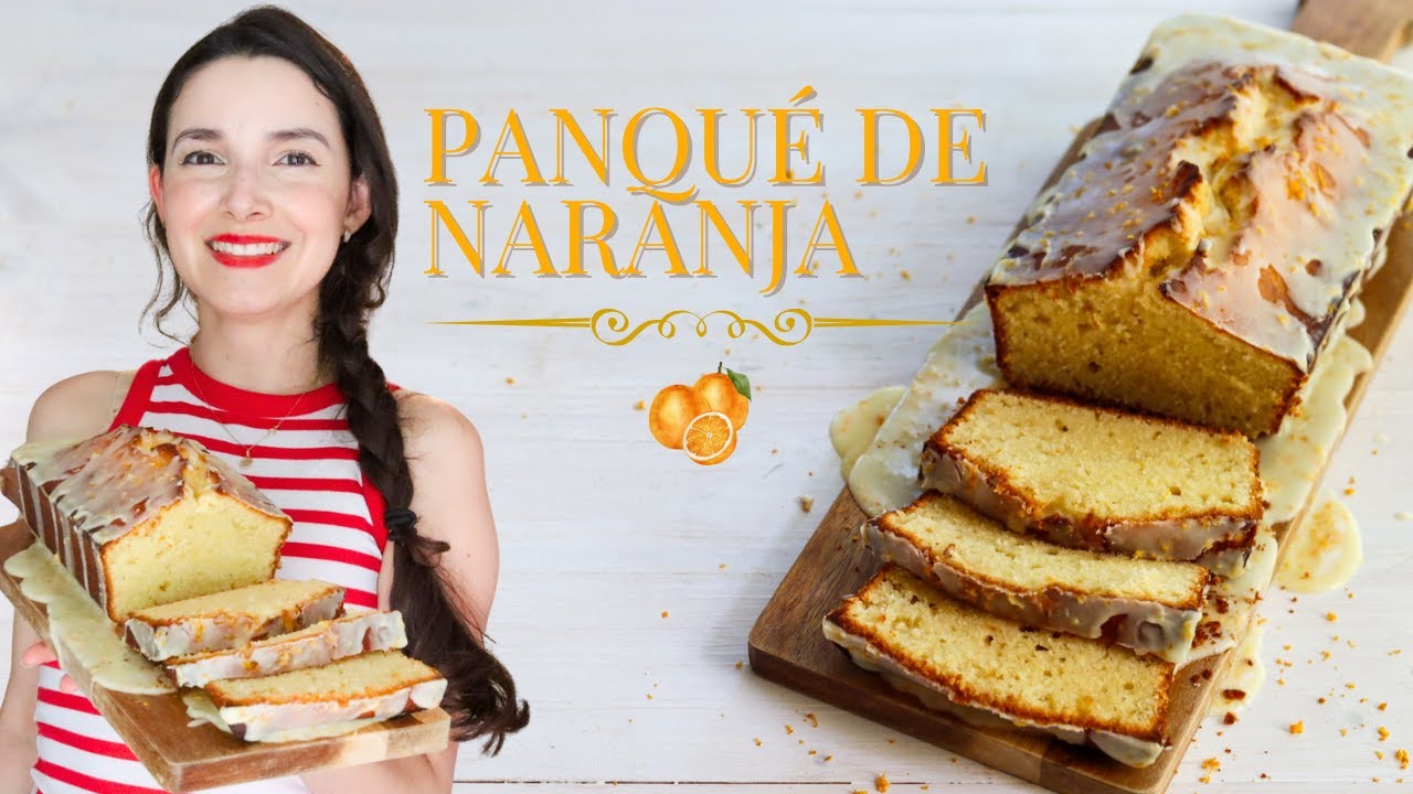 Panqué de naranja | SIN BATIDORA | Rápido, fácil y delicioso | Pastel de naranja glaseado