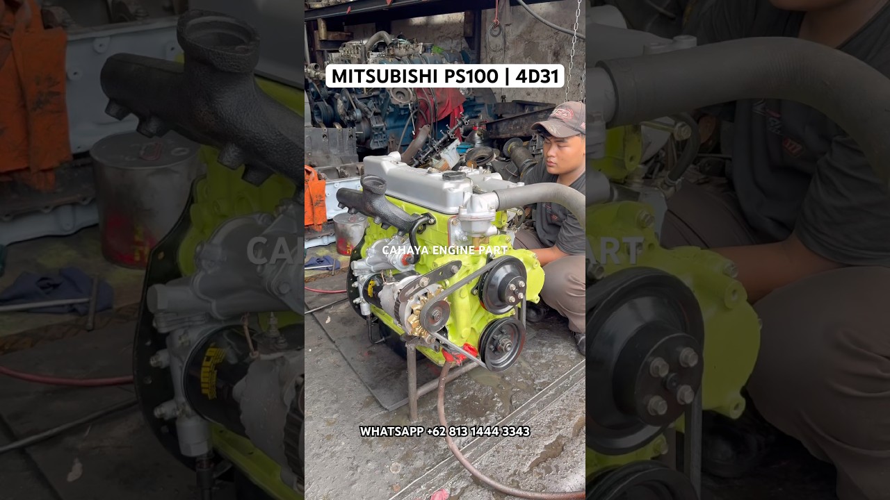 MESIN MITSUBISHI PS100 | 4D31 #mesinrekondisi #mitsubishi #ps100 #ps120 #4d31 #mesinkapal