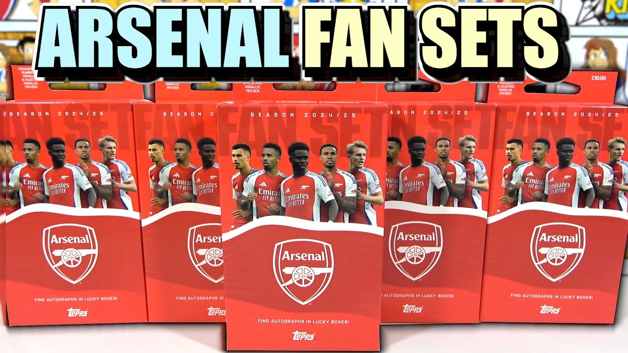 Opening 5 Topps 2024/2025 Arsenal Fan Set Boxes | 5 Box Opening | Autograph Hunt | NEW ARSENAL BOX