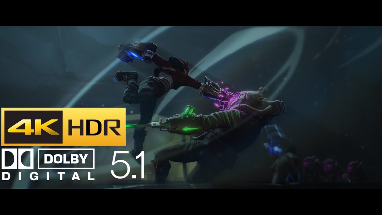 Arcane: Vi & Jayce vs Chemtanks - (HDR - 4K - 5.1)