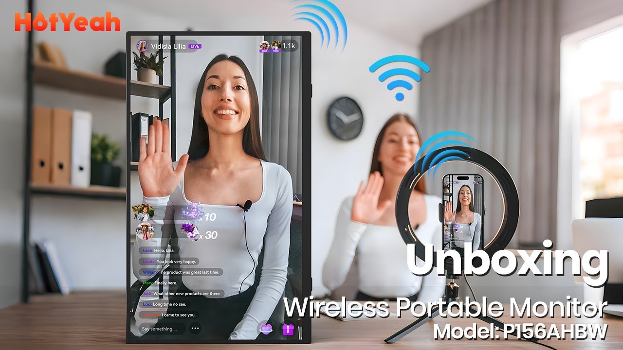 【Unboxing 4】HotYeah 15.6'' Wireless Portable Monitor
