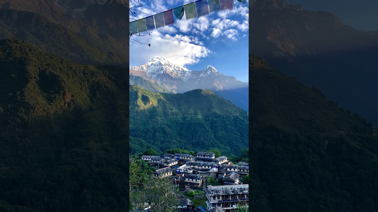Hidden paradise village Ghandruk, Nepal  #travel #reels #nepal  #explorenepal #ghandruk