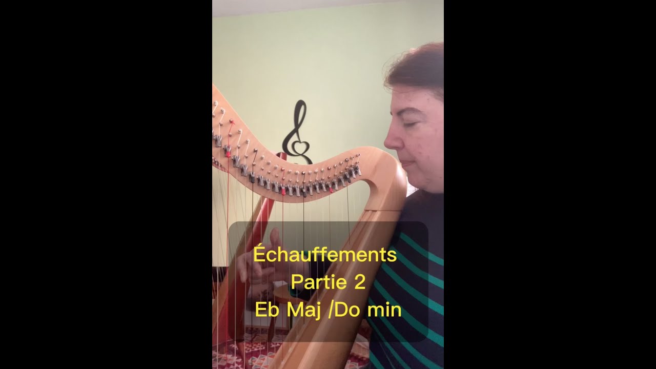 Chapitre 1 - Partie 2 - Échauffement - Arpèges - Mi Bémol / Do Mineur | Apprendre La Harpe Celtique