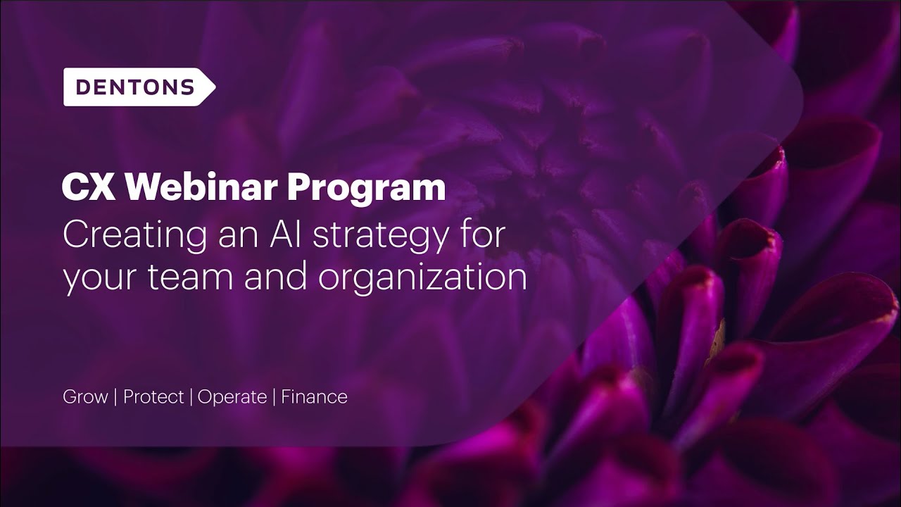 CX Webinar: Creating an AI strategy for your team and organization