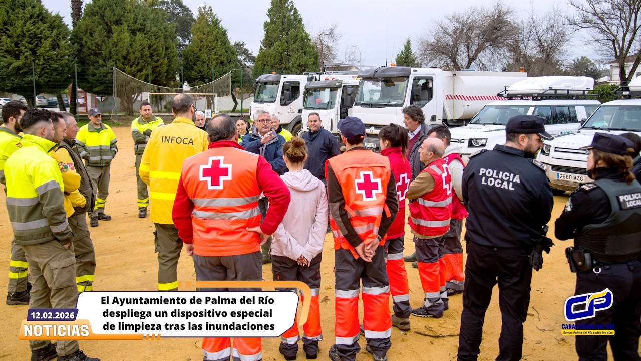El Ayuntamiento de Palma del Río despliega un dispositivo especial de limpieza tras las inundaciones