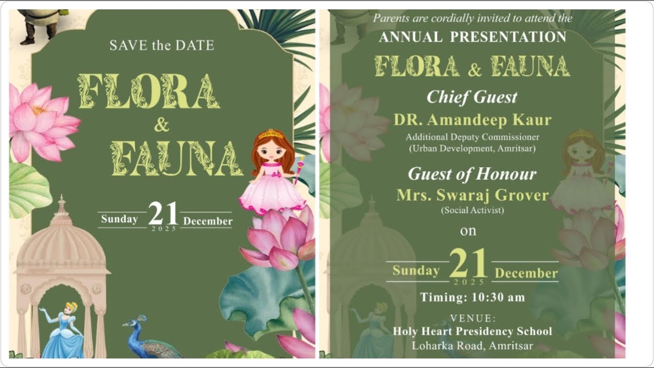 Annual Presentation FLORA & FAUNA...