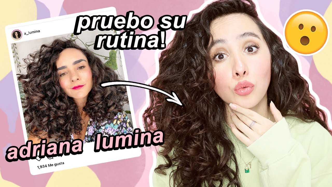 RECREANDO LA RUTINA DE RIZOS DE ADRIANA LUMINA 😱 | attalia dasbel