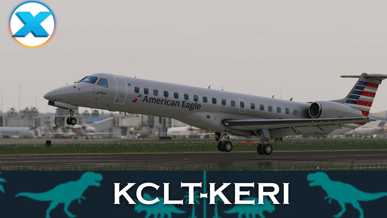 Flying the NEW Xcrafts ERJ II | KCLT ➜ KERI | X-Plane 12