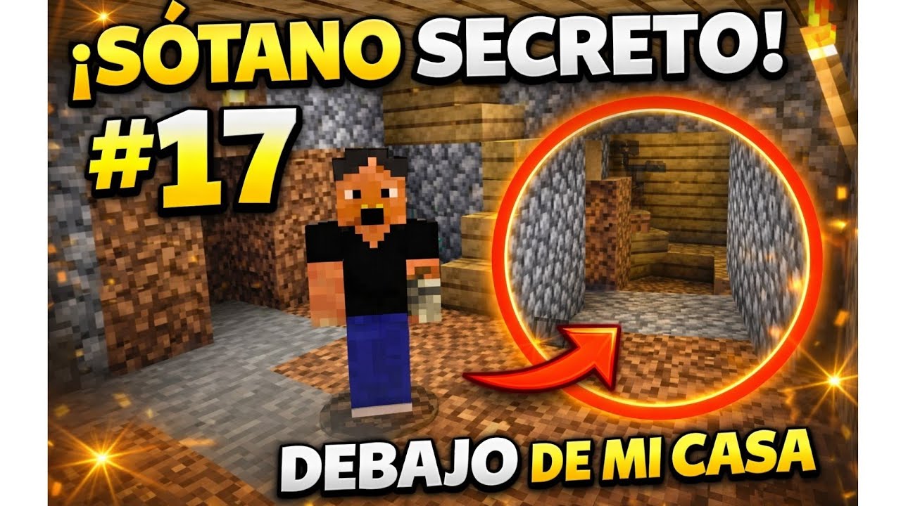 ¡NUEVO SÓTANO SECRETO en mi casa de Minecraft! 😱 Parte #17 #minecraft #minecraftshorts #playstation 