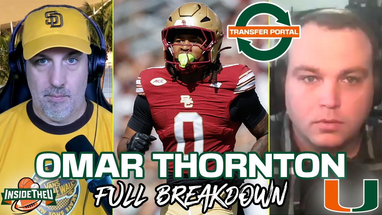 INSIGHT on New Miami S Omar Thornton From Boston College 🏈Mitch Wolfe w/ Christopher Stock