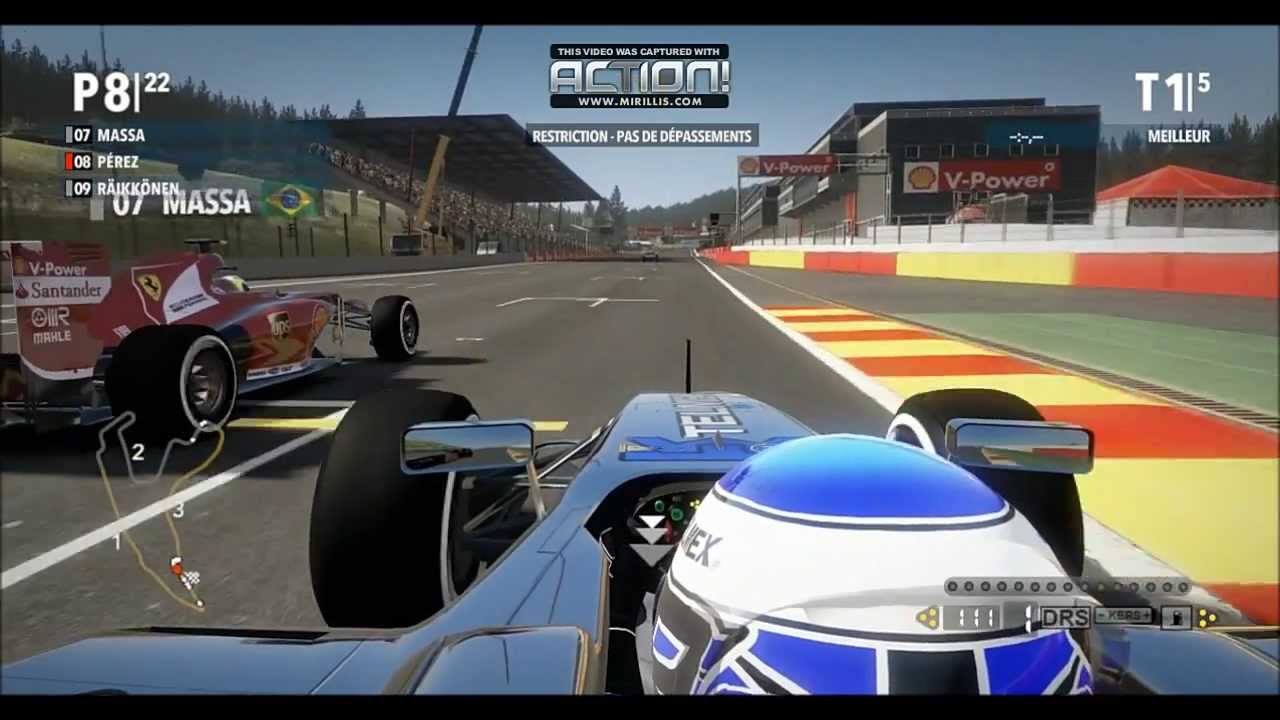 F1 2013 ? | S. Perez - Telmex McLaren Mercedes - Spa (F1 2012 PC Gameplay)