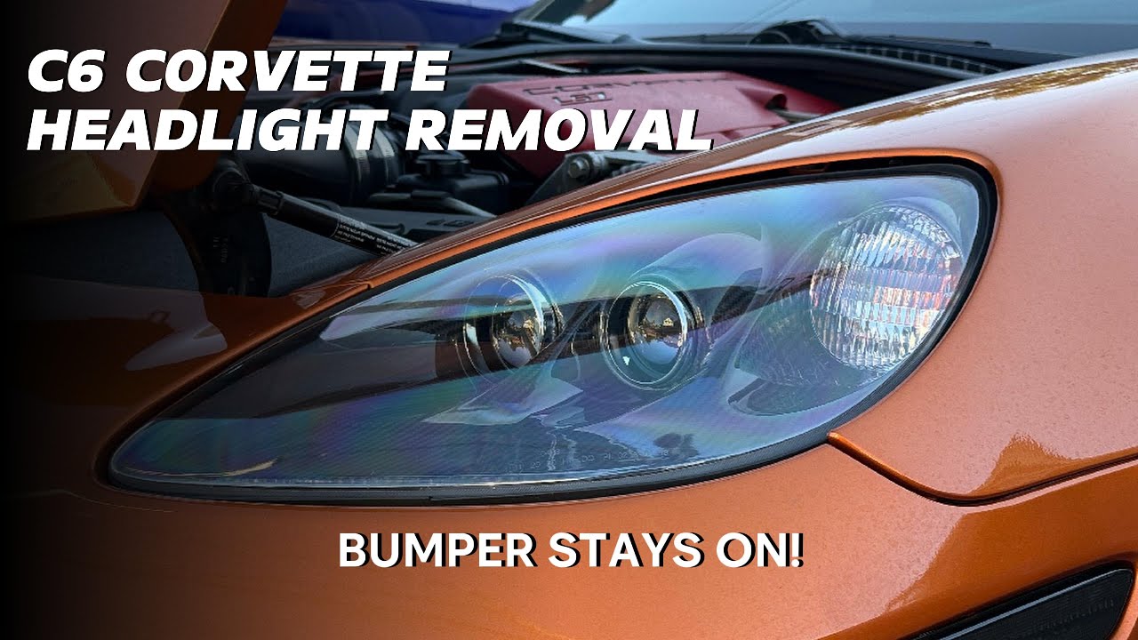 C6 Headlight Removal WITHOUT REMOVING THE BUMPER