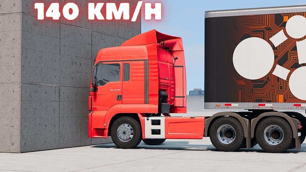 MAN TGS vs WALL 💥 140 Km/H 💥 BeamNG.Drive CRASH TEST